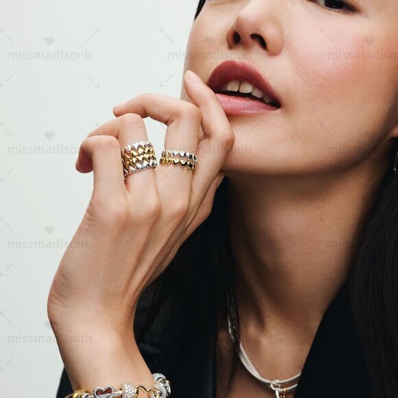 Pandora Beaded Open Heart Charm - Picture 5 of 5